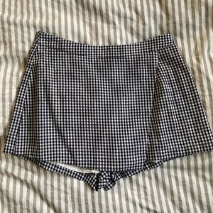 Gingham Skort